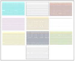 Cards Ruled Or Grid Index Card Template 5 X 8 3 X 5 Prinsesa Co