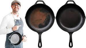 clean a cast iron skillet