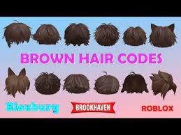 brown hair codes links for boys