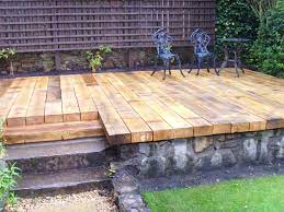 Decking Projects With Railway Sleepers