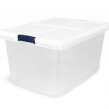 clear plastic storage containers at