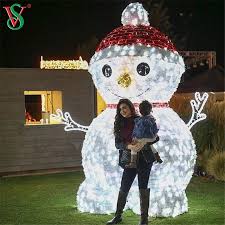large led snowman motif lights