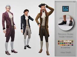 the sims resource rococo shoes for men
