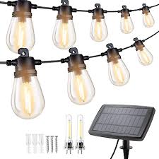 Solar Outdoor String Lights 50ft Ip65