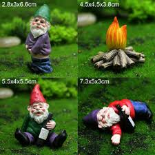 4pcs Fairy Garden Gnomes Accessories My