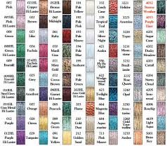 Kreinik Metallic Thread Color Charts