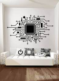 Technology Wall Decal Circuit Board