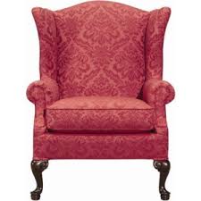 Beautiful burgundy high back wing chair in good condition. Kincaid Furniture Accent Chairs 028 00 Upholstered Wing Accent Chair Hudson S Furniture Wing Chairs