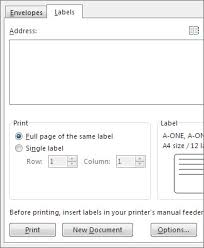 Open the template file in microsoft word. Create Return Address Labels In Microsoft Word Dell Cloud Support Portal
