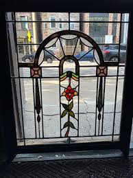1 Antique 1920s Stained Leaded Glass