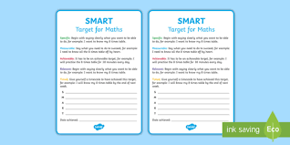 Smart Target For Maths Cards Teacher Made