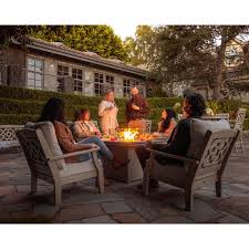 Deep Seating Set With Fire Pit Table