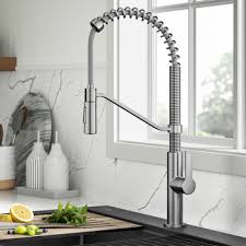 pull down single handle kitchen faucet