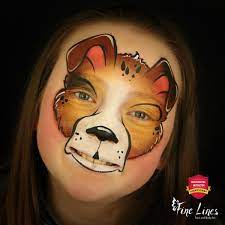 cute easy dog face paint tutorial
