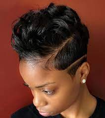 Relaxed hair allows black women to style a number of cute looks. 60 Great Short Hairstyles For Black Women Short Hair Styles African American Short Hair Styles American Hairstyles