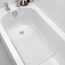 b q torquay white rubber anti slip bath
