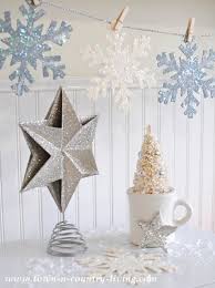 Diy Glitter Snowflake Ornaments Town