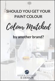 Colour Matching Between Paint Brands