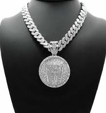 Discover short videos related to nba youngboy on tiktok. Nba Youngboy 4kt Pendant Silver Miami Cuban Link Chain Necklace Rap Iced Bling Ebay