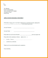 Application For Bank Statement Request Letter Format I