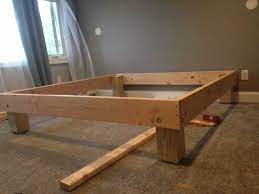 king sized deck diy bed frame with