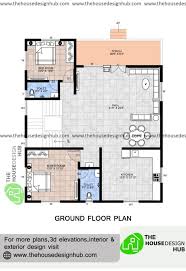2bhk Modern House Plan In 1500 Sq Ft