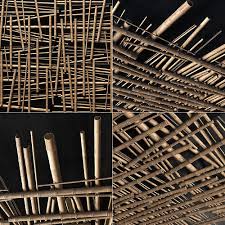 bamboo ceiling decor tiki bar 3d model
