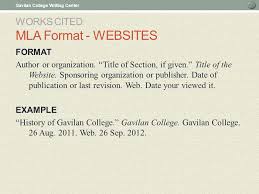 Format  Title Pages   Works Cited   Dr  E s Course Blog Site