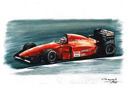 Get premium, high resolution news photos at getty images 1994 Ferrari 412t1b Painting By Artem Oleynik