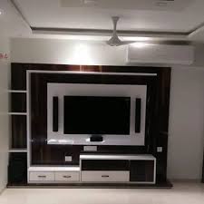 Wall Mounted Wooden Tv Unit For Home