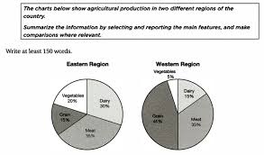 Ielts Writing Task 1 Pie Chart Agricultural Production