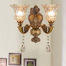 Vintage Clear Glass Shade Wall Sconce