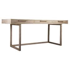 Other desks have collapsible table tops, allowing you to adjust the surface space if your project gets messy with papers and stationery. Sublime Original The Campaign Writing Desk Modern Driftwood Three Drawer Writing Desk Kathy Kuo Home