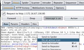 using burp to detect sql injection