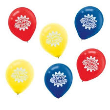 transformers 12 latex balloons 6 pack
