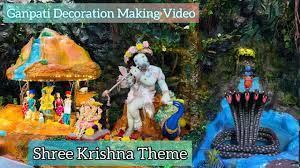 shree krishna theam decoration making