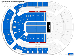 toyota center seating charts