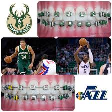 With the debut of the new stadium in milwaukee in 2018, the display your fandom with the unique colors and branding of the bucks in this limited collection. Milwaukee Bucks Vs Utah Jazz Braces Colors Bracemateapp