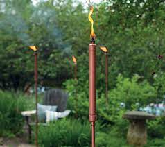 how to build copper patio torches