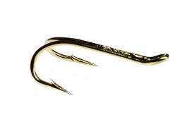 Fulling Mill Hooks Double 37510 Magni Double Gold Pack Of 12 Size 12