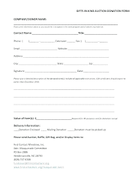 Silent Auction Receipt Template Form Police Sales 1 Charity