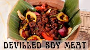 devilled soy meat recipe how to make