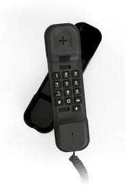 Black Alcatel T 06 Corded Wall Phone