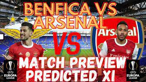 H2h stats, prediction, live score, live odds & result in one place. Arsenal Predicted Xi Vs Benfica Europa League Round Of 32