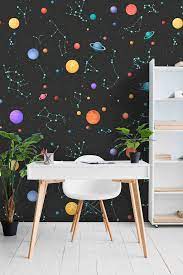 Removable Self Adhesive Wallpaper Space ...