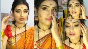 traditional marathi hd makeup look in