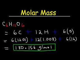 calculate the molar m of a compound