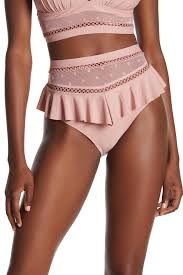 Ella Moss Meshed Up High Waist Bikini Bottoms Nordstrom Rack