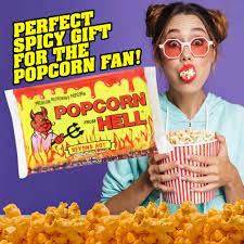Amazon.com : Popcorn from Hell 6 Bags - Ultimate Spicy GARLIC Gourmet  Popcorn Gift - Makes a Great Movie Theater Popcorn or Snack Food for Movie  Night : Grocery & Gourmet Food