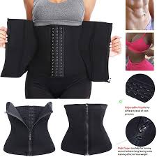 men women zipper body shaper slim waist